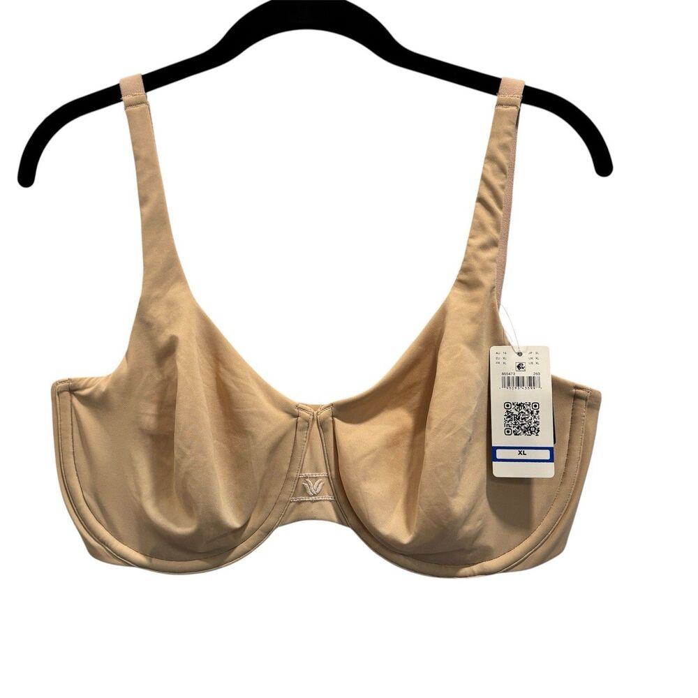 Wacoal 855473 Ever Flexing Underwire Bra Nude Beige Size XL NWT New Convertible